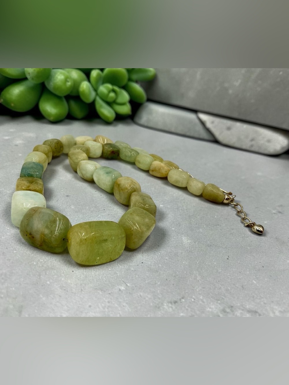 Jay King DTR Aquamarine Nugget Necklace Sterling 18-20” Blue Green Chunky Stones - Picture 15 of 17